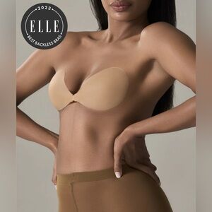 NOOD Ultra Thin Shape Up Adhesive Bra Size B Soft Tan